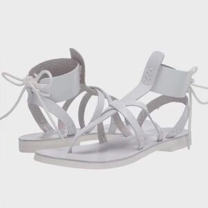 Free People Vacation Day Wrap Sandal Size 38 NEW white